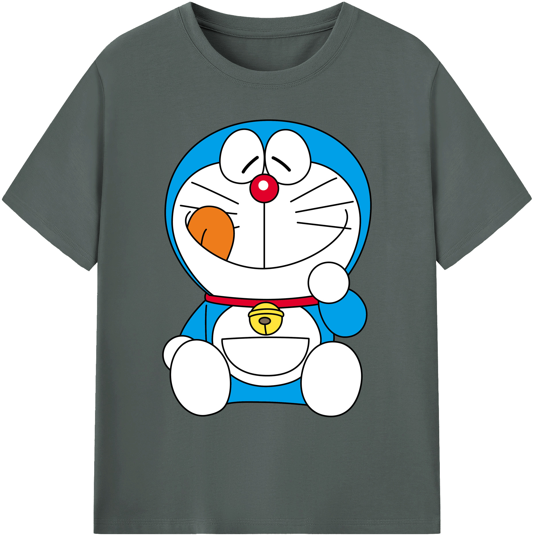 （画像用） ドラえもん Doraemon 綿100％ メンズ半袖Tシャツ｜肌触りやわらか＆通気性